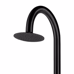 Doccia da Giardino 243,9x25x54,5 cm con Soffione Miscelatore e Lavapiedi Sined Palau Nero satinato
