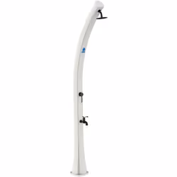 sined sole bianca doccia a riscaldamento solare curva in polietilene hd con lavapiedi bianco cm 20x21x226Se vuoi l`acqua vera ...