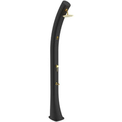 Grande Doccia Solare Colore Nero e Oro Cm 25x27x226,6 Sined Doccia Sole Xxl Nera Oro