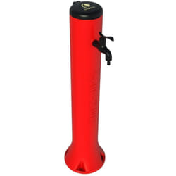 Sined - Fontanella Da Giardino Rossa Cm 25x25x99 Fontana Tritone Rossa