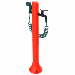 sined acqua pro fontanella da giardino in polietilene con tubo flessibile e pistola rossa cm 27x23x99Cambia il tuo giardino, ...