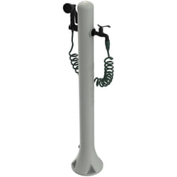 Sined - Fontanella Da Giardino Marrone Tortora Cm 27x23x99 Fontana Acqua Pro Tortora