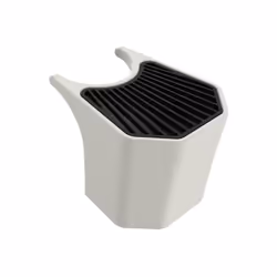Secchiello Secchiello per Fontana da Giardino Tritone in Polietilene PEHD 25x28x20 cm Sined Bianco Secchiello Fontanella da g ...