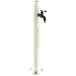 Sined - Fontanella Da Giardino Bianca Cm 27x18x99 Fontana Acqua Bianca