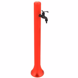 sined acqua fontanella da giardino con attacco laterale acqua in polietilene rossa cm 27x18x99Progetto e design italiano per ...