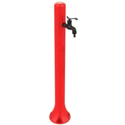 Sined - Fontanella Da Giardino Rossa Cm 27x18x99 Fontana Acqua Rossa