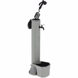 sined tritone pro fontana in polietilene con doppio attacco e cestello facile montaggio tortora con tubo flessibile lungo 75 ...
