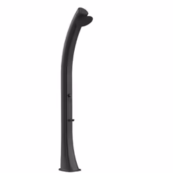starmatrix rio xxl doccia solare curva in polietilene hd altezza 226 cm da 40 litri nero soffione rotondo cm serbatoio 40 lit ...