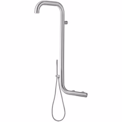 sined arborea doccia esterna da parete in acciaio 316l con ingresso acqua calda e fredda inox cm 120x6Novità assoluta è la do ...