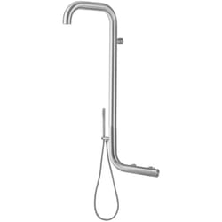 Doccia Esterna a Muro Cm 120x6 Sined Doccia Arborea Inox