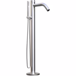 sined oristano mini piantana in acciaio inox 316l per esterno vasca con doccetta inox con doccino mobile doccia con ingresso ...