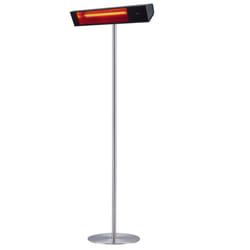 Stufa da Esterno Wi-Fi Lampione Riscaldatore su Palo 74,2x218x60 cm 2000W Sined Nero e Silver