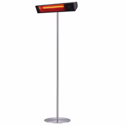 Stufa da Esterno Wi-Fi Lampione Riscaldatore su Palo 74,2x218x60 cm 2000W Sined Nero e Silver - Vista aggiuntiva 2