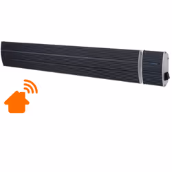 Sined Calore Nero 1500 Wifi Pannello Radiante Wifi Infrarossi In Ceramica Da 1500w Nero Nessuna Emissione Di Luce Elemento Riscaldante In Alluminio Estruso Rivestimento Ceramico Telecomando Ip65 - Vista aggiuntiva 2