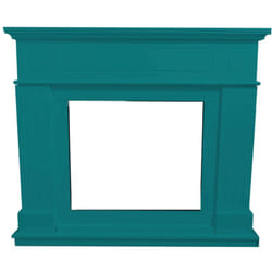 MPC - Cornice Caminetti Pienza Blu Turchese Cm 94,9x110x24,9 Sined Cornice Camino Pienza Turchese