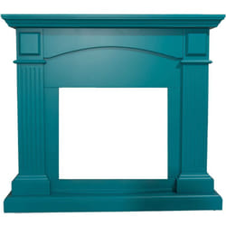 MPC - Cornice Blu Turchese Caminetto Cetona Cm 102,2x113,7x28,2 Sined Cornice Camino Cetona Turchese