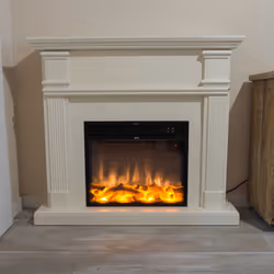 SINED Camino Caldera Bianco Interno Caminetto freestanding Elettrico