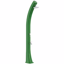 starmatrix rioxxl doccia solare curva in polietilene da 40 l con lavapiedi verde soffione rotondo cm serbatoio 40 litri con l ...
