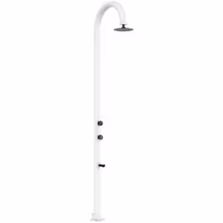 sined luna alu bianca doccia alluminio doppio attacco d acqua soffione miscelatore e lavapiedi bianca doccia alluminio doppio ...