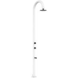 Doccia Luna In Alluminio Bianca Cm 233x17x17 Sined Luna Alu Bianca
