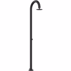 sined luna timer nera doccia in alluminio doppio attacco acqua fredda laterale o inferiore doccia acqua fredda temporizzata c ...