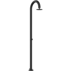 Doccia Nera In Alluminio Temporizzata Cm 233x17x17 Sined Luna Timer Nera