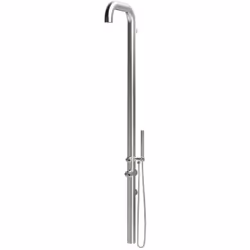 sined chia doccia per parete e esterni ed interni in acciaio 316l soffione e doccino mobile inox cm 179x6x42Scopri la rivoluz ...