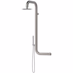 sined cabras doccia per parete e esterni ed interni in acciaio 316l soffione e doccino mobile inox cm 128x42,5x42In omaggio a ...