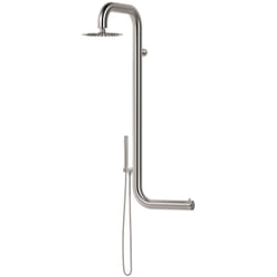 Doccia Per Esterno a Muro In Inox Cm 128x42,5x42 Sined Doccia Cabras Inox