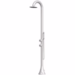 sined doccia inox luna d bianca doccia luna in acciaio inox 316l con doccino flessibile bianca progettata per gestire grandi ...