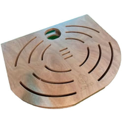 Pedana Okume Marino Cbox Per Una Doccia Cm 75x60x7,7 Sined Pedana c Box Singola