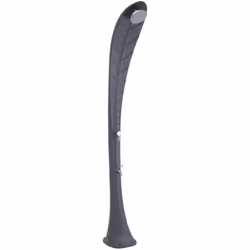 starmatrix foglia grigia doccia a riscaldamento solare curva in polietilene altezza 220 cm grigio serbatoio durevole 35l soff ...