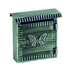 Cassetta Postale Porta Lettere Ferro-Battuto Piccola Antichizzata 22X8X25H cm