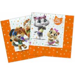Nickelodeon - Cf.20 Tovaglioli 33X33 44 Gatti 33707 X1