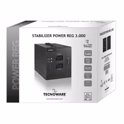 Tecnoware Power Reg 3000VA regolatore di tensione 2 presa(e) AC 230 V Nero - Vista aggiuntiva 4