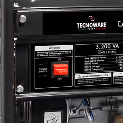 Tecnoware FGE3200M gruppo elettrogeno 2200 W 15 L Benzina Nero - Vista aggiuntiva 6