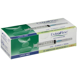 Desapharma Siringa Extrafine 5ml G23 per Prelievo o Iniezione 10 Pezzi