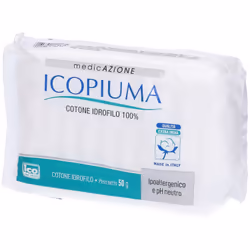 Icopiuma Cotone Idrofilo Extra Indiano 1 Pezzo 50g