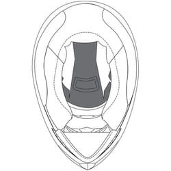 AGV K-3 SV Crown Pad, nero, dimensione 2XL per uomo