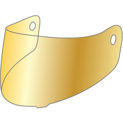 AGV GT3-2 Sportmodular Pinlock Visiera, oro per uomo