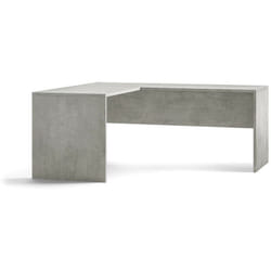 Scrivania angolare ad angolo sinistro h76 l180 p169 cm colore cemento 6301k Sarmog Sarmog
