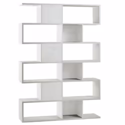 Mobile libreria modulare composta da 12 vani a giorno di forme diverse. Dimensione ingombro 150x215x38 cm. I vani sono profon ...