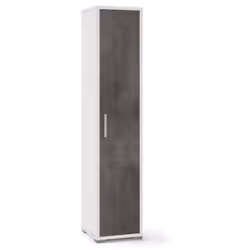 Armadio a 1 anta battente reversibile stile moderno realizzato in legno truciolare nobilitato rivestito in melaminico. Dimens ...