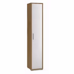 Armadio a 1 anta battente stile moderno realizzato in legno truciolare nobilitato rivestito in melaminico. Dimensioni ingombr ...