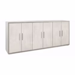 Mobile basso porta tv moderno in kit di montaggio colore struttura cemento frontale ossido bianco. Dimensioni ingombro 203x41 ...
