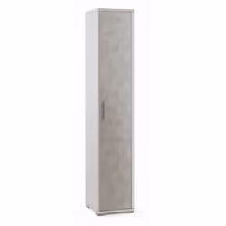 Armadio a 1 anta battente stile moderno realizzato in legno truciolare nobilitato rivestito in melaminico. Dimensioni ingombr ...