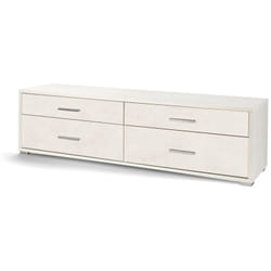 Mobile Moderno Porta tv 180 Ossido Bianco con 4 Cassetti Soggiorno Basso Parete