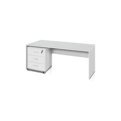 Sarmog - Scrivania ufficio bianco fiammato larga 150 cm.