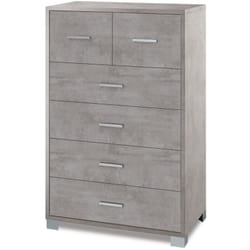 Settimino Como 70 Grigio 6 Cassetti Cassettiera Camera da Letto Settimino Como