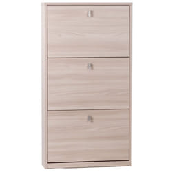 Mobile Scarpiera 3 Ante Ribalta Olmo Slim in Legno Porta Scarpe Slim Kit Armadio